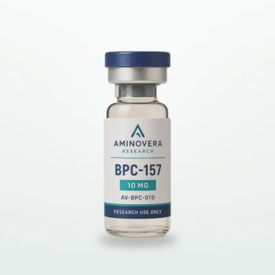 BPC-157 10 mg lyophilised vial, Aminovera Research, research use only